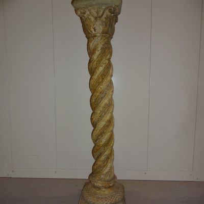 Heavy plaster Roman-style column pedestal
