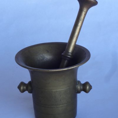 Brass Mortar and Pestle