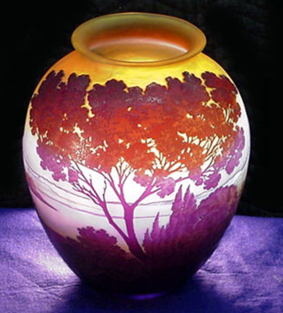 Emile Galle Glass Vase Dominion Auctions 0533