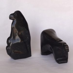 Inuit soapstone carvings
