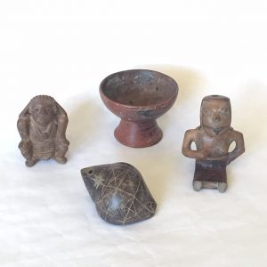 Four lots of Pre Columbian artifacts: 35; 38; 42; 61.